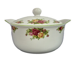Old Country Roses Royal Albert 5 Pint Casserole 1998 Royal Doulton Gift Ready